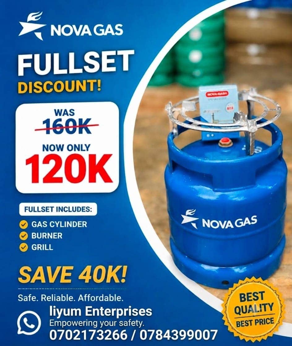Nova gas cylinder 6kg fullkit